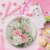 ヴィンテージフローラカーネーションズガーデンパーティー紙プレート ペーパープレート (パーティー)