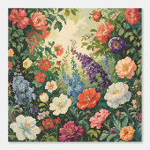 ヴィンテージフローラガーデンピールアンドスティック 壁紙 (正面)