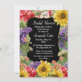 ヴィンテージフローラガーデンブライダルシャワー招待 招待状 (正面)