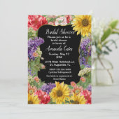 ヴィンテージフローラガーデンブライダルシャワー招待 招待状 (スタンド正面)