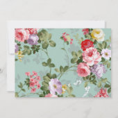 ヴィンテージフローラガーデンボタニカルセーブ日付 セーブザデート (裏面)