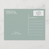 ヴィンテージフローラガーデンボタニカルセーブ日付 案内ポストカード (裏面)