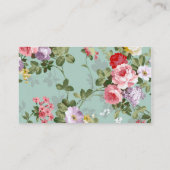 ヴィンテージフローラガーデンボタニッ結婚クサイト エンクロージャーカード (裏面)