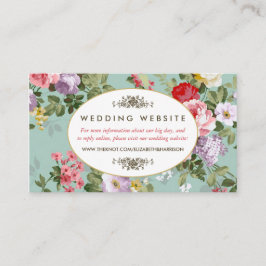 ヴィンテージフローラガーデンボタニッ結婚クサイト エンクロージャーカード