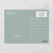 ヴィンテージフローラガーデンボタニッ結婚クサンキュー ポストカード (裏面)