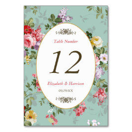 ヴィンテージフローラガーデンボタニッ結婚クス テーブルナンバー