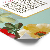 ヴィンテージフローラガーデンボタニッ結婚クス ポスター (角)