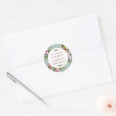 ヴィンテージフローラガーデンボタニッ結婚クス ラウンドシール (封筒)