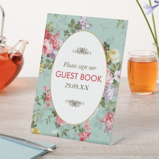 ヴィンテージフローラガーデンボタニッ結婚クス 台座サイン (インサイチュ)