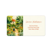 ヴィンテージフローラガーデン差出人住所ラベル