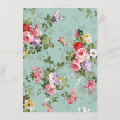 ヴィンテージフローラガーデン結婚ボタニカルメニュー メニュー (裏面)