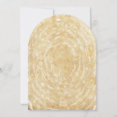 ヴィンテージフローラガーランドヘイ結婚バーズ 招待状 (裏面)