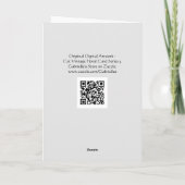 ヴィンテージフローラキャットアートノートカード カード (裏面)