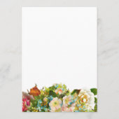 ヴィンテージフローラキャリッジベビーシャワーママアドバイス アドバイスカード (裏面)