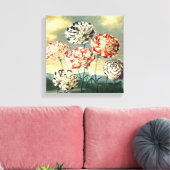 ヴィンテージフローラキャンバス印刷 キャンバスプリント (インサイチュ (リビング))