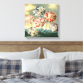 ヴィンテージフローラキャンバス印刷 キャンバスプリント (インサイチュ (寝室))