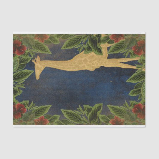 ヴィンテージフローラキリン 薄葉紙 (正面)