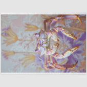 ヴィンテージフローラキングカニのデコパージュ 薄葉紙 (正面)