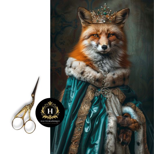 ヴィンテージフローラキングキツネデコページ 薄葉紙