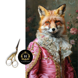 ヴィンテージフローラキングルイキツネデクページ 薄葉紙