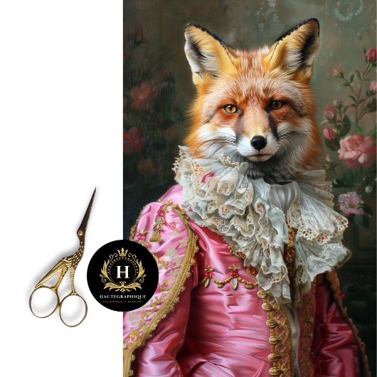 ヴィンテージフローラキングルイキツネデクページ 薄葉紙