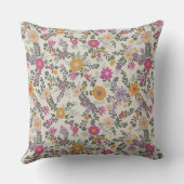 ヴィンテージフローラクッショカラフルン – ボタニカルデコール クッション (裏面)