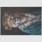 ヴィンテージフローラクラウンキングクーガーデクページ 薄葉紙 (正面)