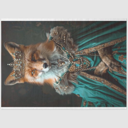 ヴィンテージフローラクラウンクイーンキツネデクページ 薄葉紙 (正面)