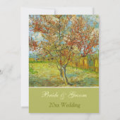 ヴィンテージフローラクリスチャン結婚式招待状。 招待状 (裏面)