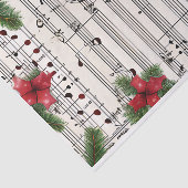 ヴィンテージフローラクリスマスウォーターの色の音楽シート 薄葉紙 (詳細)