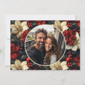 ヴィンテージフローラクリスマスカード シーズンカード (正面)