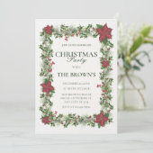 ヴィンテージフローラクリスマスパーティー 招待状 (スタンド正面)