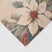 ヴィンテージフローラクリスマス冬期動揺して 薄葉紙 (詳細)
