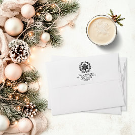 ヴィンテージフローラクリスマス セルフインキングスタンプ