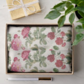 ヴィンテージフローラクリームピンクローズ 薄葉紙 (ギフト)