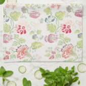 ヴィンテージフローラクロスステッチスタイルフラワーキッチン キッチンタオル (折り畳み)