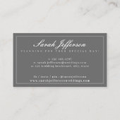 ヴィンテージフローラグエレガントレープロフェッショナル 名刺 (裏面)