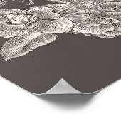 ヴィンテージフローラグモダンレーボタニカルシックウォールアート ポスター (角)