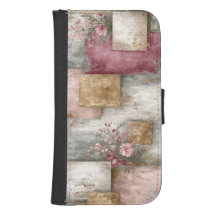 ヴィンテージフローラグランジサムスンギャラクシー財布