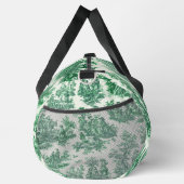 ヴィンテージフローラグリーントイレジョイモノグラム印刷 ダッフルバッグ (右)