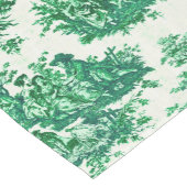 ヴィンテージフローラグリーントイレジョイ ショートテーブルランナー (コーナー)