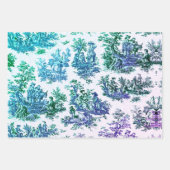 ヴィンテージフローラグリーントイレジョイ ラッピングペーパーシート (正面2)