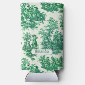 ヴィンテージフローラグリーントイレジョウモノグラム スリム缶クーラー (裏面)