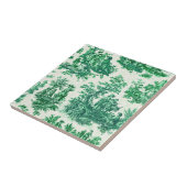 ヴィンテージフローラグリーントイレジョウモノグラム タイル (側面)