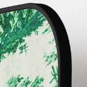 ヴィンテージフローラグリーントイレジョウモノグラム ピックルボールラケット (左詳細)