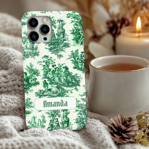 ヴィンテージフローラグリーントイレジョウモノグラム Case-Mate iPhone 14ケース