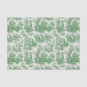 ヴィンテージフローラグリーントイレデジュイ 薄葉紙 (正面)