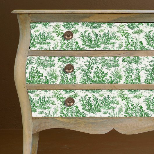 ヴィンテージフローラグリーントイレデジュイ 薄葉紙