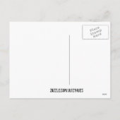 ヴィンテージフローラグリーンハッピーイースターエッグカード シーズンポストカード (裏面)