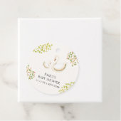 ヴィンテージフローラグリーンリースワンベビーシャワー フェイバータグ (インサイチュ)